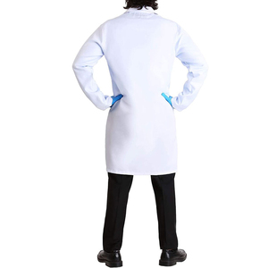 New Design Men Doctor Medical Lab Coat Breathable Windproof Stretchable Fabric Customized Colors High-quality <b>Scrub</b> Lab Coat - Product Image 2