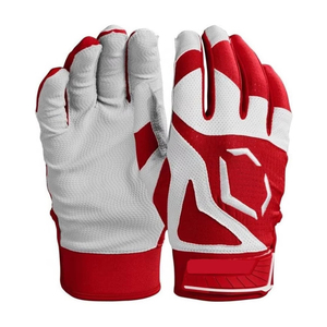 Gants de frappeur de baseball en cuir pour droitier adulte, fermeture auto-agrippante, pour l'entraînement sportif, avec grip, en matériau écologique, à enfiler - Product Image 6