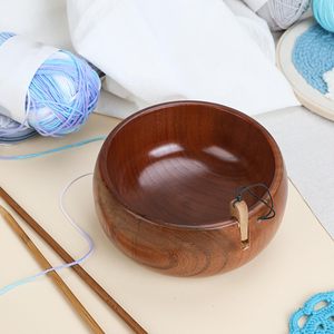 <b>Wool</b> Bowl Yarn Holder, Knitting Bowl for Knitting and Crochet Projects, Hardwood Yarn Bowl for Finer Yarns or Small Projects - Product Image 4