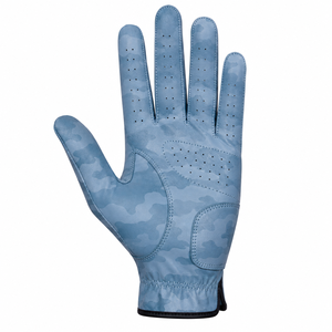 Gants de golf pour hommes de haute qualité, camouflage bleu, respirants, légers, en cuir de chèvre véritable, à bas prix. - Product Image 2