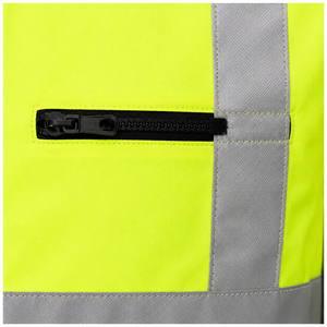 Veste de sécurité réfléchissante haute visibilité, résistante à l'eau, jaune, vert, marine, veste de travail logistique, vente en gros personnalisée, veste pour hommes 300D Shell - Product Image 6