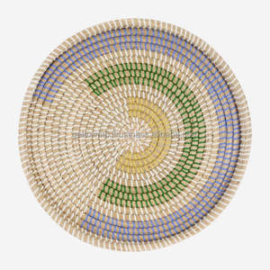 ตะกร้าสานสำหรับบ้านสไตล์ Boho,ตะกร้าศิลปะตกแต่งผนังหญ้าทะเลทำด้วยมือ - Product Image 4