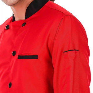 Chaqueta de Chef para Hombre, Manga Corta, para Cocina o Salón, Diseño Elegante para Barberos, Panaderos y Personal de Hostelería - Product Image 5