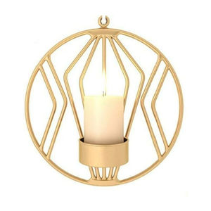 Set Of 2 Elegant Black Metal Wall Sconce <b>Candle</b> Holders Iron <b>Hanging</b> Wall Decor For <b>Candles</b> Home Decor Accent Cheapest Price - Product Image 3