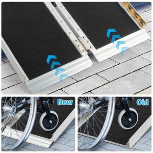 Rampa Pieghevole in Alluminio da 3 Piedi per Scooter e Sedie a Rotelle, Dispositivo di Assistenza Portatile Antiscivolo - Product Image 3