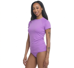 <b>Womens</b> Custom 2 Piece <b>Rash</b> <b>Guard</b> Set Long Sleeve Sublimated Floral Raglan Swimshirt Bottom UPF 50 Wholesale Bulk - Product Image 5
