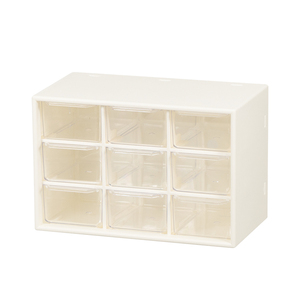 6/8/9 Grids Household Office Organizer Clear PS <strong>Plastic</strong> Desktop <strong>Storage</strong> Box with Rectangle <strong>Drawers</strong> for Jewelry Makeup Stationery - Product Image 1
