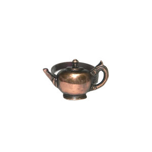 Shiny Silver Aluminum Tea Kettle Napkin Ring Holder Decorative Table Setting Accessory for Dining Decor Gift Elegant Home Accent - Product Image 2