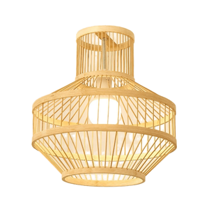 Pantalla de ratán de bambú tradicional antigua, decoración ecológica para el hogar con patrón europeo francés chino y redondo, moderno rústico - Product Image 1