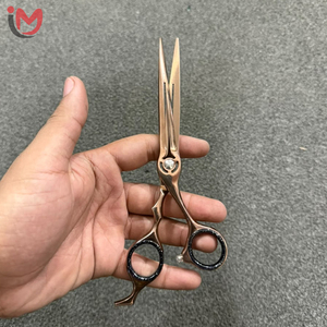 Ciseaux de coiffure professionnels en acier inoxydable, lame tranchante, manche court, pour droitiers, ciseaux de coupe de cheveux - Product Image 4
