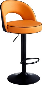 Modern Nordic Black Adjustable Bar <b>Stool</b> for Home Bar Simple Black Finish Counter Height Bar Chair - Product Image 6