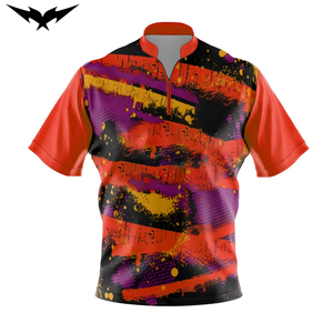 Custom Designed <b>Bowling</b> Jerseys Vintage Unisex Sublimated 1/4 Zipper Reversible 100% Polyester <b>Bowling</b> Jersey - Product Image 1