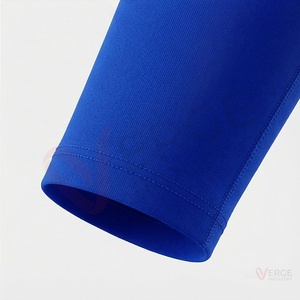 Ensemble 2 pièces pour femmes, haut court à col roulé à manches longues, leggings taille haute, bleu uni, tenue de yoga - Product Image 6
