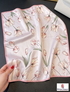 Custom Printed Satin Scarf Corporate Branding Promotional Events OEM ODM Manufacturer Nigeria Ghana Kenya Congo Senegal Tanzania - Product Image 1