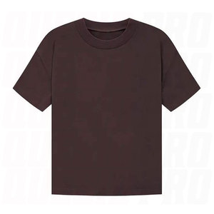 T-shirt pour homme en jersey teint en pièce de qualité supérieure, 100% coton, couleur unie, col rond, coupe ample - Product Image 5