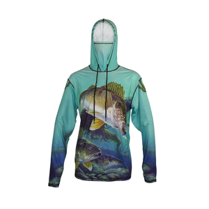Sudadera de Pesca Personalizable con Protección Solar UPF50+, Ropa Deportiva para Exteriores, Camiseta con Capucha de Spandex y Poliéster, MOQ Bajo - Product Image 2