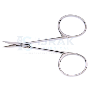 Ciseaux à cuticules droits en acier inoxydable, lame ultra-fine et tranchante, style chirurgical, pour le soin des ongles - Product Image 3