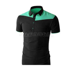 Camiseta Polo Personalizada para Hombre, Dos Tonos, Poliéster, Corte Ajustado, con Cuello Camisero, Fabricación OEM, Venta al Por Mayor - Product Image 1