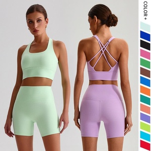 Conjunto de Yoga para Mujer de Primera Calidad, Cintura Elástica, Secado Rápido, Transpirable, Ecológico, Ligero, 2 Piezas, Ropa Deportiva - Product Image 5