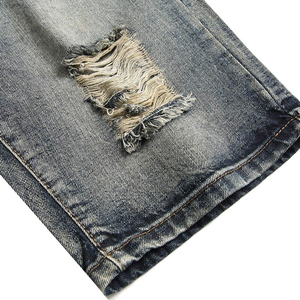 Wholesale High Street Casual Denim Shorts 100% Cotton Quick Dry Breathable Solid Pattern Customizable Colors Logo High - Product Image 4