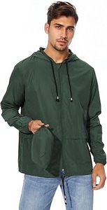 Chaqueta Impermeable y Transpirable de Invierno, Ecológica, con Capucha y Media Cremallera Frontal, Personalizable con Logotipo, Servicio OEM para Hombre - Product Image 3