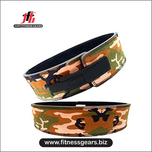 Ceinture de musculation et de fitness fonctionnelle en cuir de vachette camouflage de qualité supérieure, réglable, pour haltérophilie et powerlifting - Product Image 5