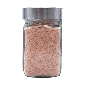 Himalayan Pink <b>Salt</b> Medium Fine Grains In Glass Jar With Cork Lid Himalayan Pink <b>Salt</b> Medium Fine Grains Dark Pink Sea <b>Salt</b> - Product Image 2