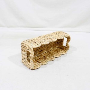 Trending Natural Water Hyacinth <b>Rectangular</b> <b>Storage</b> <b>Basket</b> Eco-Friendly Rustic Multi-Purpose Organizing Tray - Product Image 4