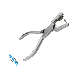 Pince à perforer Ainsworth en acier inoxydable de haute qualité pour la préparation du barrage dentaire en caoutchouc, 18 cm, fabricant et exportateur - Product Image 2