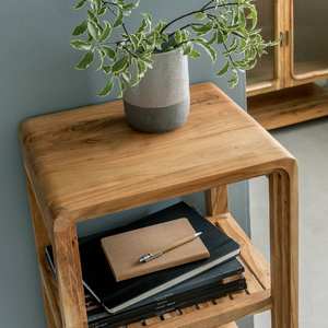 Colonne en bois d'acacia massif Vandana Ultra Aureo - Product Image 2