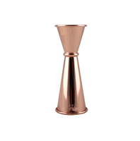 Jigger doseur à vin en cuivre, produit très demandé, accessoires de bar, couche intérieure en acier inoxydable, jigger en cuivre
