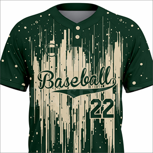 Maillots de baseball tendance Wida Sports en maille 100 % polyester sublimée, manches courtes, vêtements d'équipe personnalisés, respirants - Product Image 4