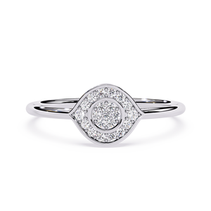 แหวนทองคำแท้ทรงกลมดีไซน์คลาสสิกสำหรับผู้หญิง 10k 14k 18k เหมาะสำหรับเป็นของขวัญ งานหมั้น วันครบรอบแต่งงาน - Product Image 6