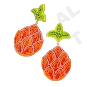 Papaya Parties Special Fashion Dangle Earrings New Arrival Cross-Border Handmade <b>Beads</b> Sweet Sequins Trendy Creative - Product Image 1