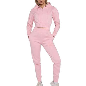 ชุดเซ็ตเสื้อครอปท็อปผู้หญิง ดีไซน์ล่าสุด ผ้าฝ้าย 100% คุณภาพสูง ขายดี - Product Image 1