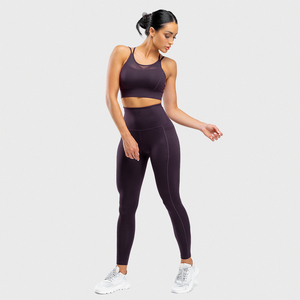 Sport Girls Seamless Fitness Sport Wear High Elastic Women Yoga Set High Gym Bra and Breathable Yoga <b>Leggings</b> Set - Product Image 3