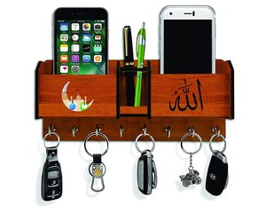 Wood Craft Sweet Home Wooden <b>Key</b> Holder Decorative <b>Wall</b> Mounted <b>Key</b> <b>Hanger</b> <b>for</b> Living Room Entryway - Product Image 1
