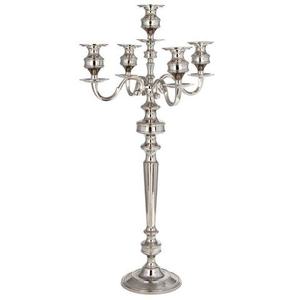Candélabre artisanal en métal plaqué or à plusieurs bras pour la décoration de la maison, idéal pour le Nouvel An, les mariages et comme centre de table porte-bougie - Product Image 4