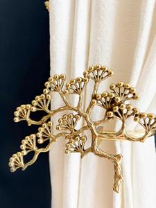 Soporte de Cortina Artístico con Forma de Árbol, Accesorio Elegante para Cortinas, Ideal para Decoración de Ventanas de Sala de Estar y Dormitorio, Hecho a Mano en India - Product Image 3