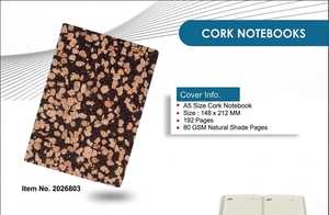 Eco Cork Journal | <b>A5</b> Notebook | Perfect for Office, School & Travel Natural Cork Writing <b>Diary</b> Hardcover Notebook | 192 Smooth - Product Image 2