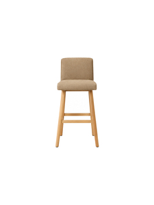 Taburete de Bar Moderno de Tela con Base de Patas de Madera Resistentes, Diseño Minimalista para Uso en Bares Domésticos y Cafeterías Comerciales - Product Image 1