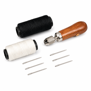 Kit de couture rapide pour cuir avec aiguilles à coudre noires et blanches, ensemble d'outils de couture à la main |   Aiguilles, Artisanat du cuir |   Inde 2026 : Pros de l'exportation - Product Image 1