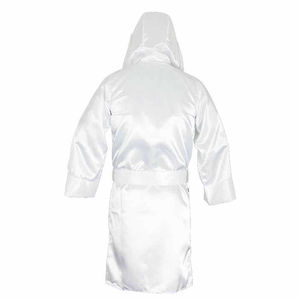 Robe de boxe en gros pour hommes OEM, tenue de combat professionnelle légère et respirante en satin pour entraînement et compétition - Product Image 3