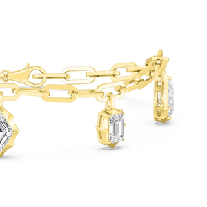 2.36 CTW Lab Diamond <b>Bracelet</b>, Multi Shape <b>Bracelet</b>, Georgian Cut Down Setting Vintage Style Gold <b>Bracelet</b> Luxury Fine Jewelry - Product Image 4