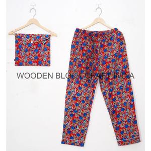 Conjuntos de pijama de algodón puro con cuello en V para mujer, hechos a mano, suaves y cómodos, de calidad de exportación, tendencia 2024, venta al por mayor. - Product Image 4