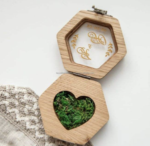 Boîte de rangement moderne pour bijoux, mini, en bois, forme rectangulaire, avec fermeture magnétique, pour mariage, Inde - Vente chaude - Product Image 3