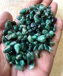 Natural Emerald Rough Gemstone <b>Raw</b> Untreated Green <b>Crystal</b> Mineral Specimen May Birthstone Jewelry Making Wholesale - Product Image 1