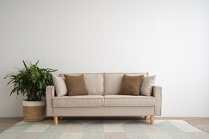 Canapé moderne trois places en tissu avec structure en bois massif de haute qualité pour l'hôtellerie, le salon, le bureau, la salle de séjour - Product Image 5