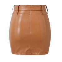 Faldas de Cuero Genuino 100% de Alta Calidad para Mujer con Hebilla - Falda de Cuero para Fiesta