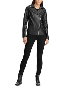 Veste de moteur unisexe en cuir d'agneau véritable avec fermeture à glissière avant taille personnalisée imperméable et respirante pour l'hiver par temps froid - Product Image 3